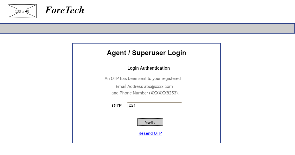 Agent / Superuser login